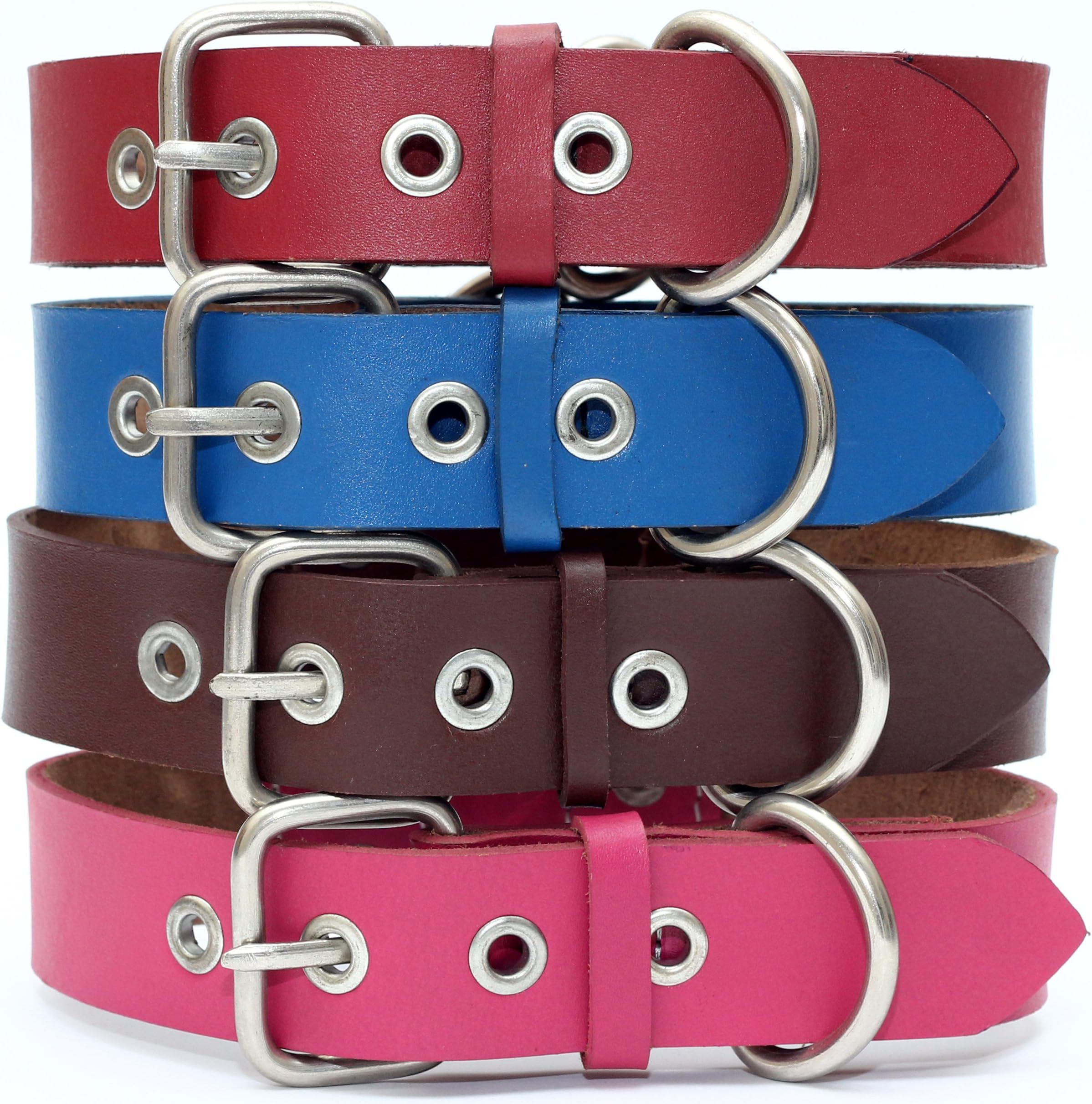 forPups Value Line Leather Collar (15-18, Chocolate)