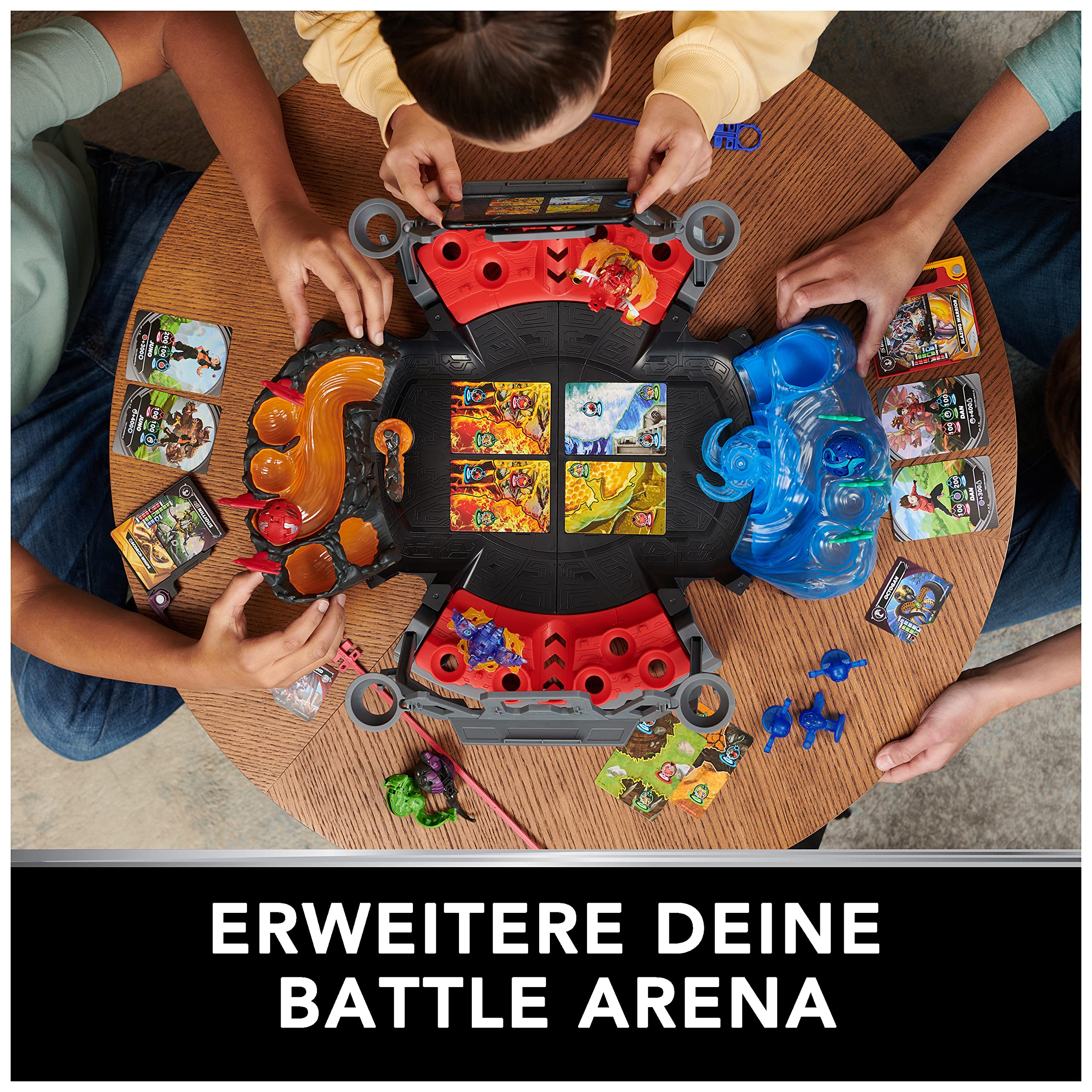 Bakugan 3.0 Battle Arena mit Special Attack Dragonoid, Spielfeld mit individuell zusammenstellbarer Actionfigur und Sammelkarten, für Kinder ab 6 Jahren