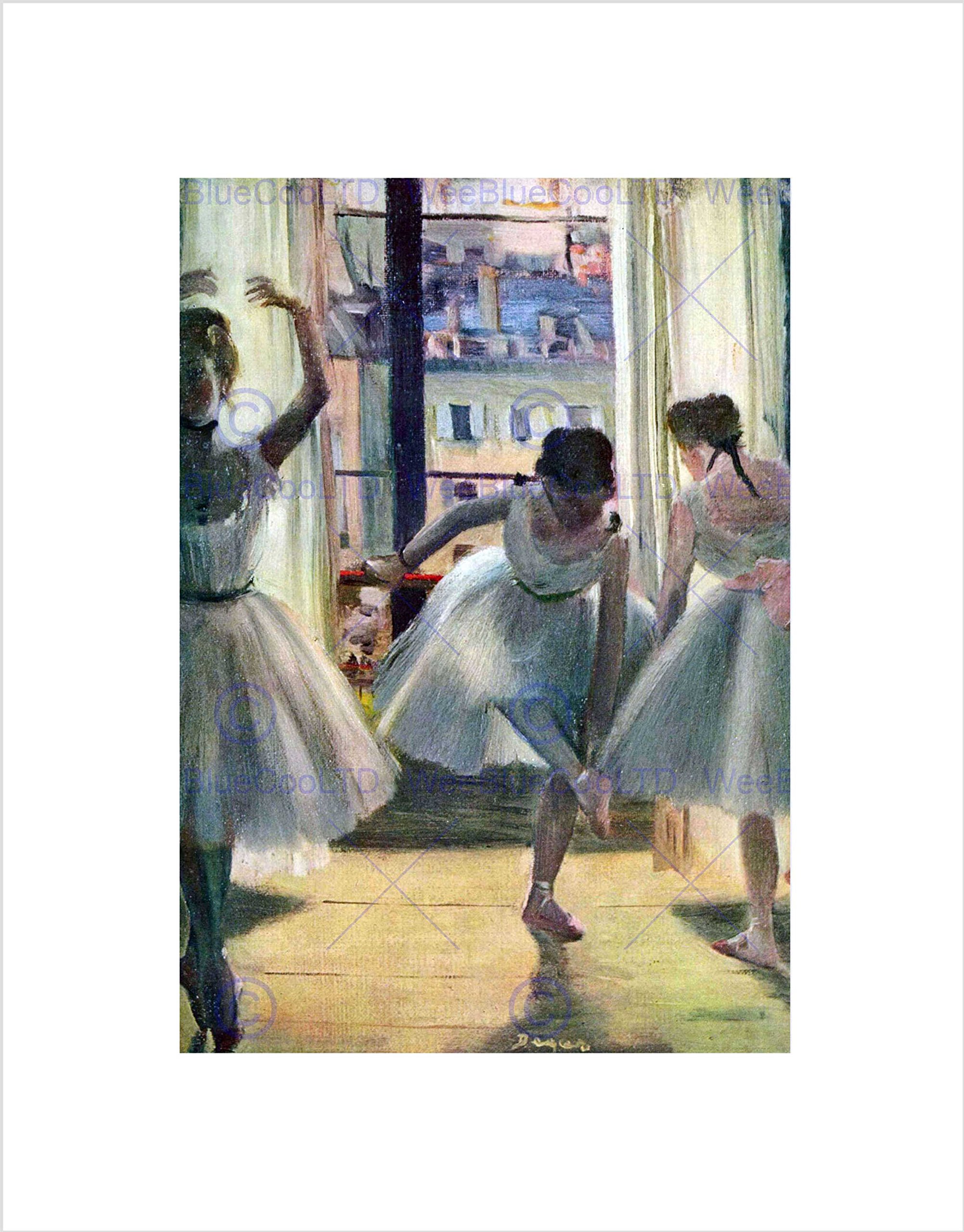 Wee Blue Coo Edgar Degas Three Dancers In A Practice Room Old Master Wall Art Print