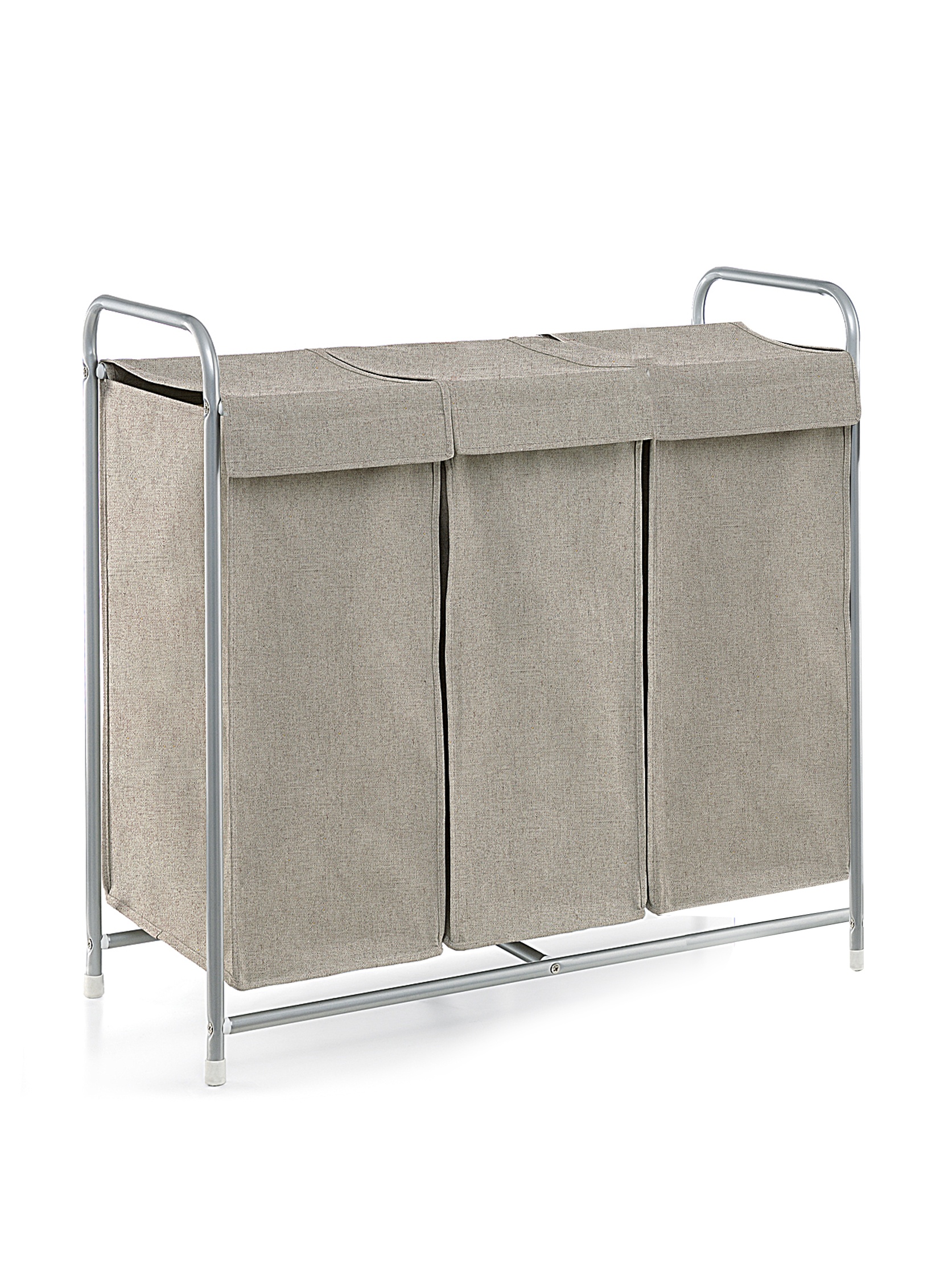Perfetto Più Portabiancheria 3 Scomparti Gastone Grigio