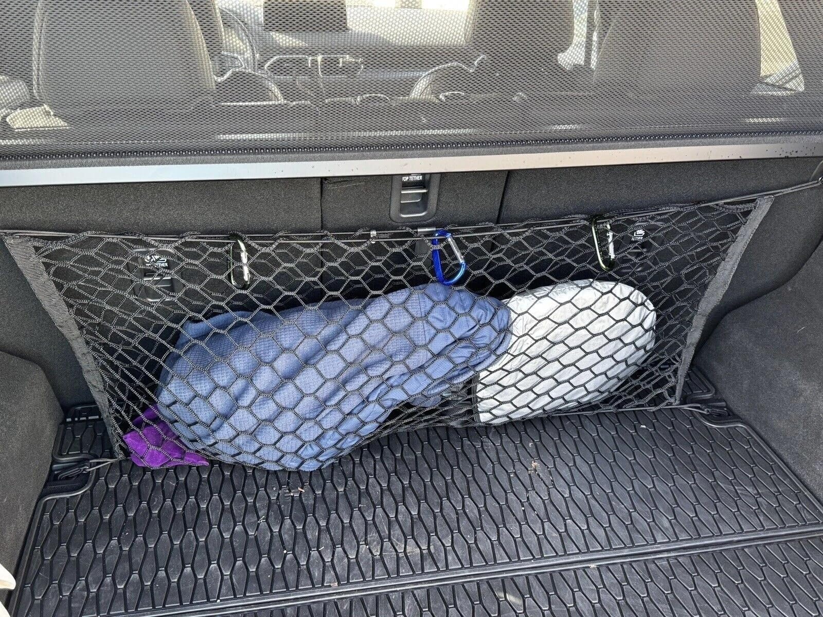 Rear Trunk Seats Organizer Cargo Net for Mazda CX-5 2013–2026 – Envelope Style Cargo Net for SUV – Premium Mesh Car Trunk Organizer Vehicle Carrier