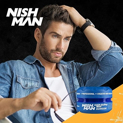 Miniatura 20 de nishman Serie de cera en gel para peinar el cabello, 5.1 fl oz (paquete de 1, 05 queratina)