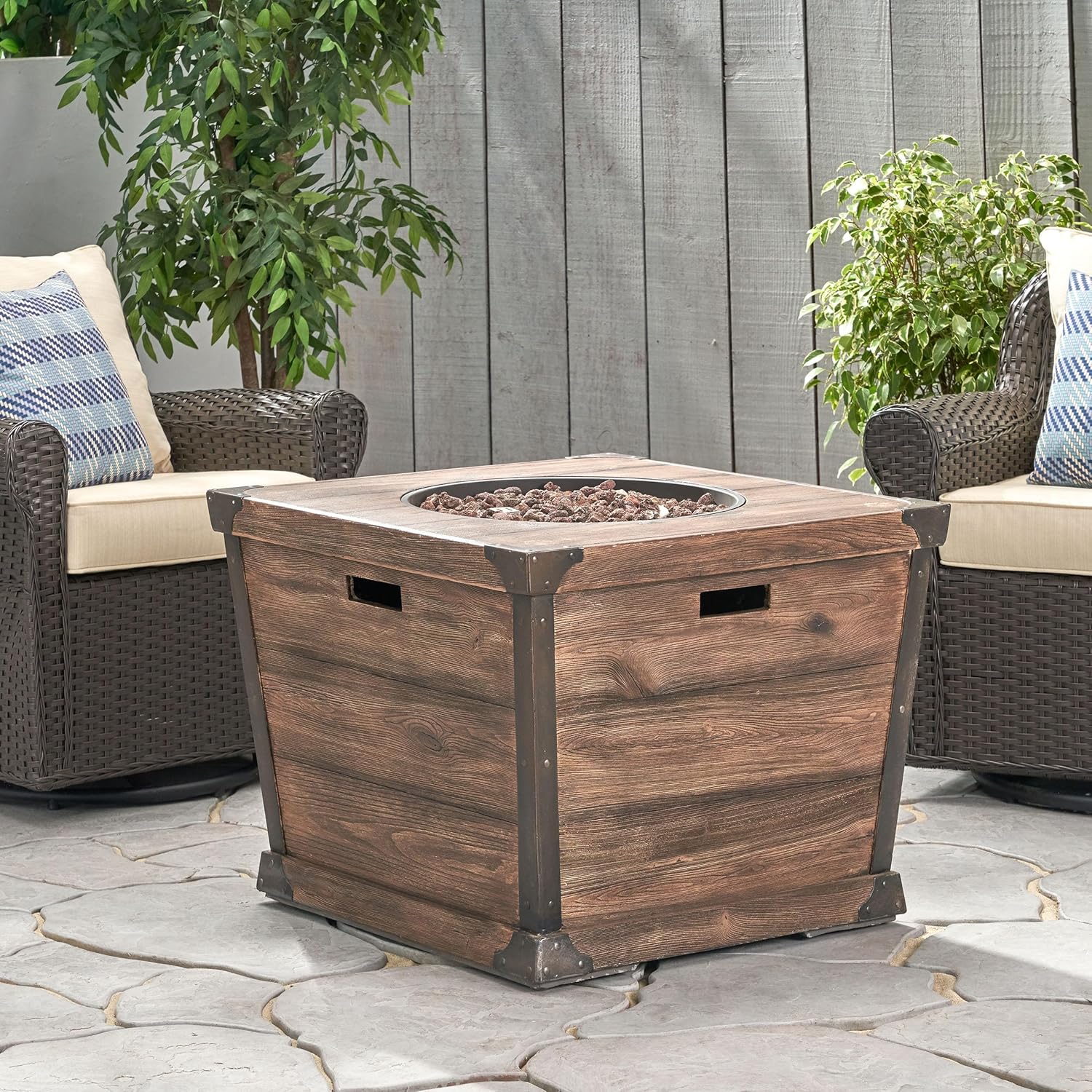 GOWE Delany 32¡± Square FIRE Pit - 40,000 BTU
