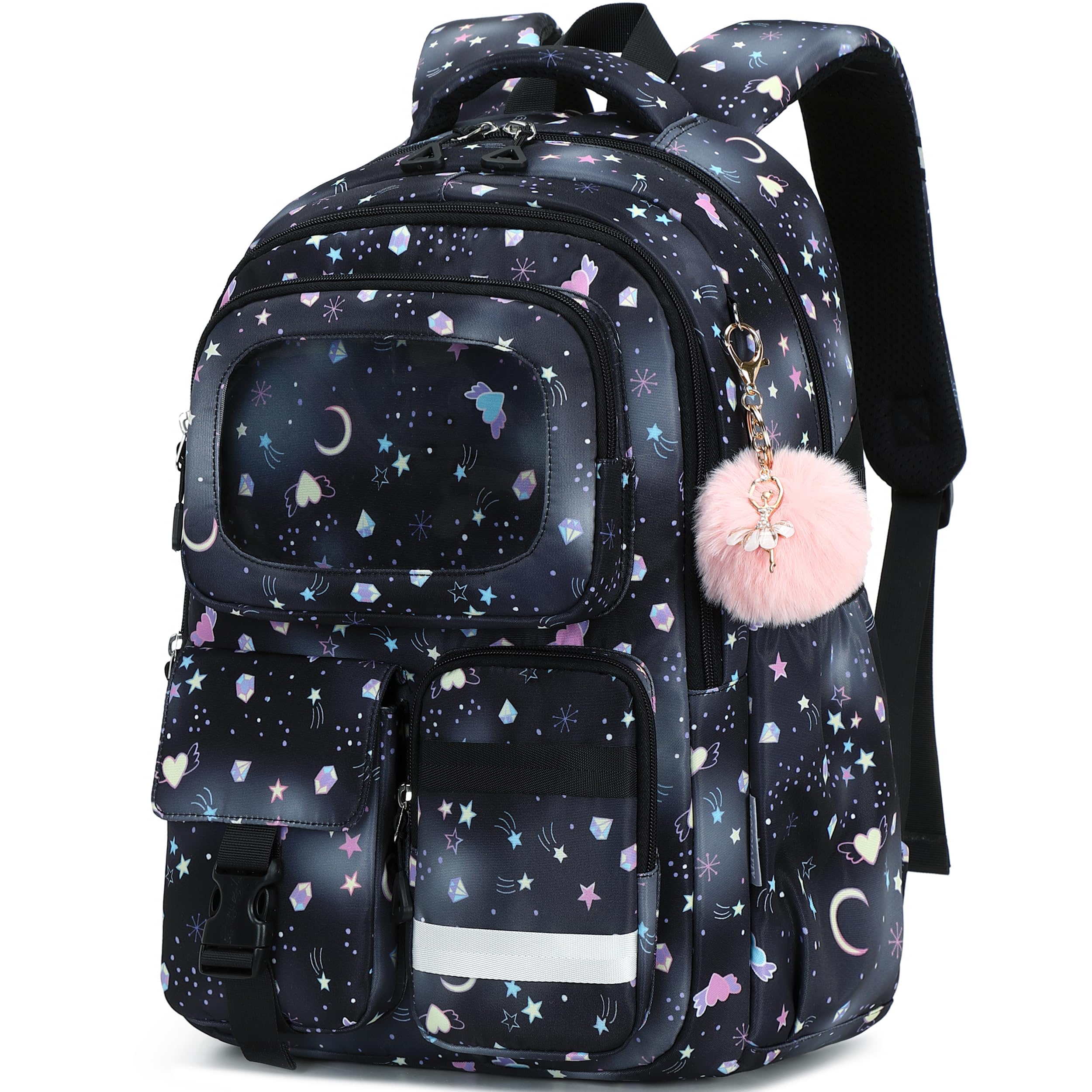 AO ALI VICTORY Backpack for Girls Kids School Bags for Kindergarten Elementary Schoolbag Students Backpacks Cute 15.6 inch Laptop Bookbag Teens Girl