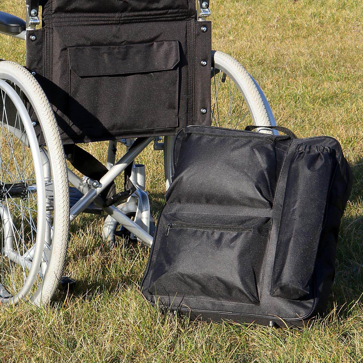 Multifunction Wheelchair Bag | Mobility Scooter Universal Backpack | Padded Rear Multi - Pocket High Quality Waterproof Storage | Pukkr