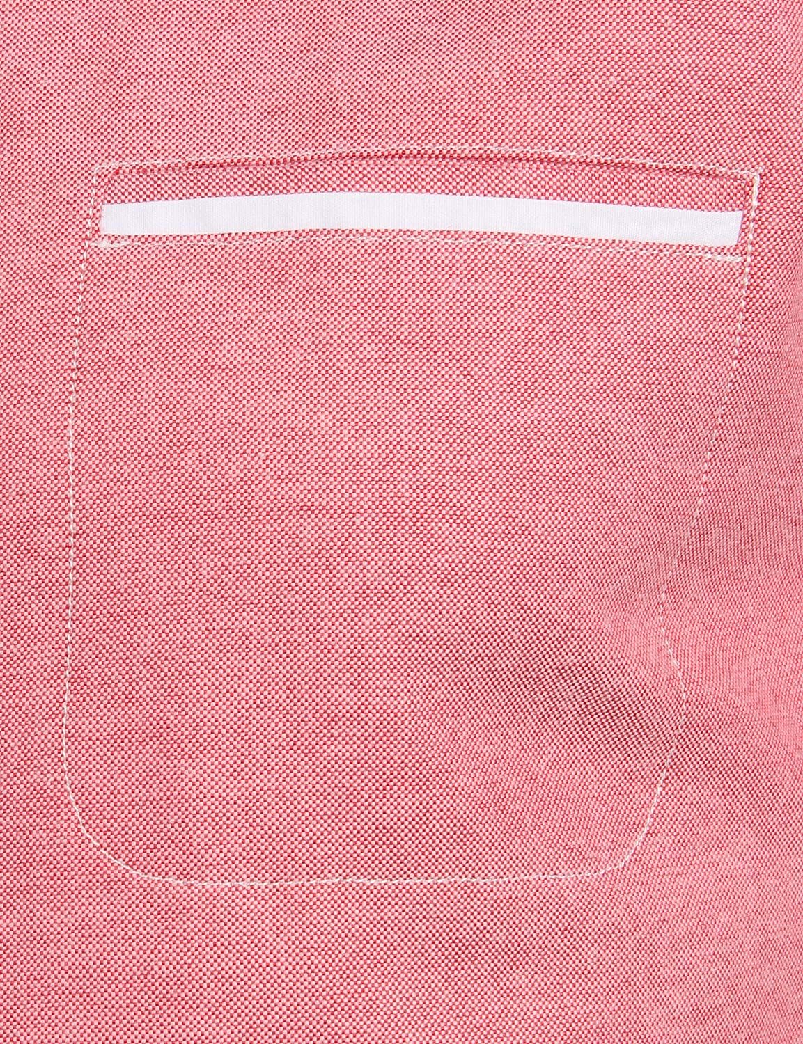 ZEROYAA Mens Hipster Mandarin Collar Slim Fit Long Sleeve Casual Button Down Oxford Dress Shirt with Pocket - Image 4