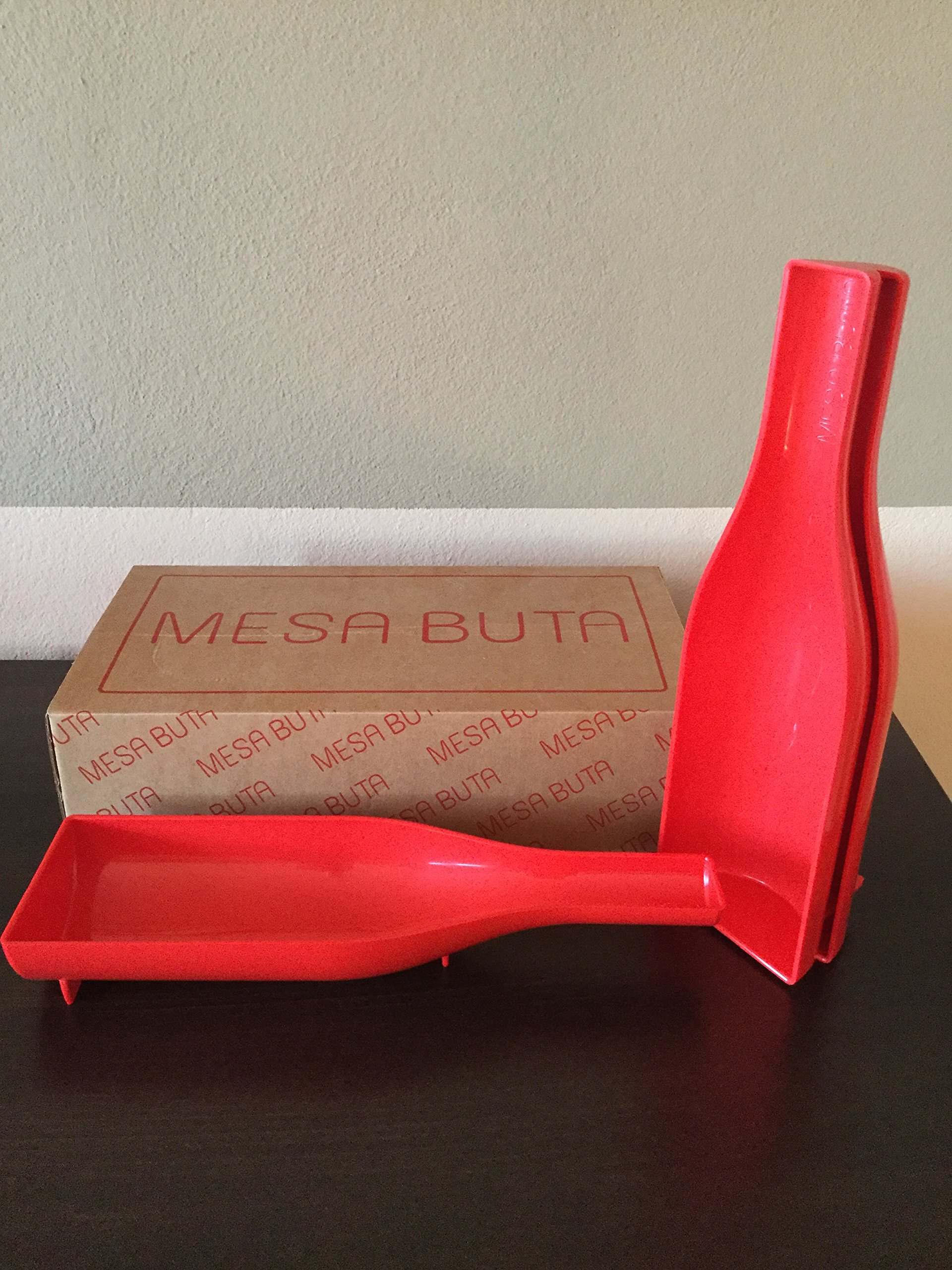 Service assiettes design rouge Mesa Busa lot de 3 pièces modernes