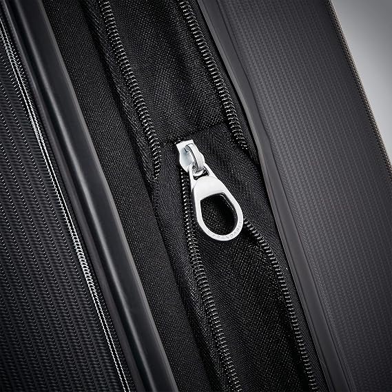 Samsonite Winfield 3 DLX Hardside Expandable Luggage with Spinners, Black, Checked-Large 28-Inch