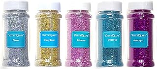 KittyKraft 5 Piece Extra Fine Glitter Set (Holographic Collection)- Incl...