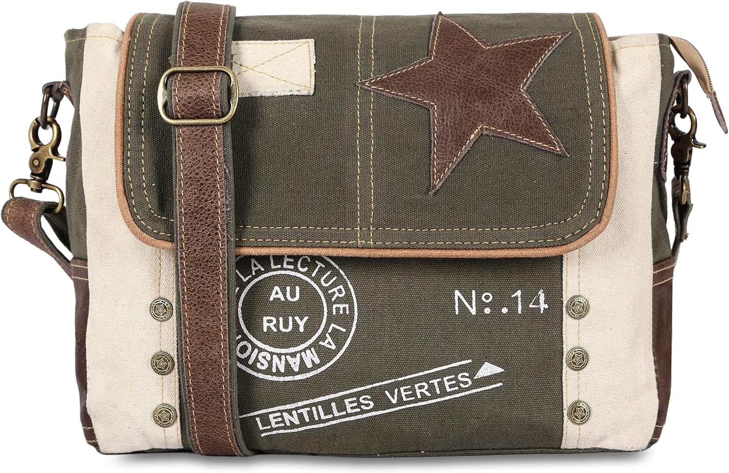 Upcycled Large Canvas Crossbody/shoulder Bag for women with removable shoulder strap canvas tote boho handbag | Upcycled, Large, removable shoulder strap