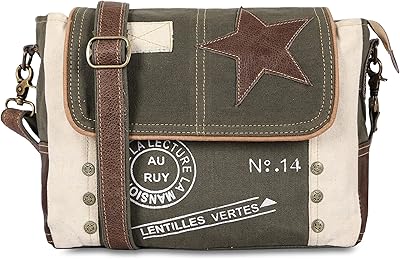 SEL de MER Upcycled Large Canvas Crossbody/shoulder BagÂ for women with removable shoulder strap canvas tote bohoÂ handbagÂ byÂ KPL