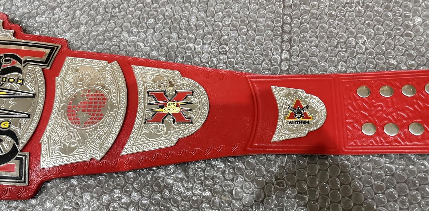 X Division Wrestling Championship Belt Adult Silver Plated
