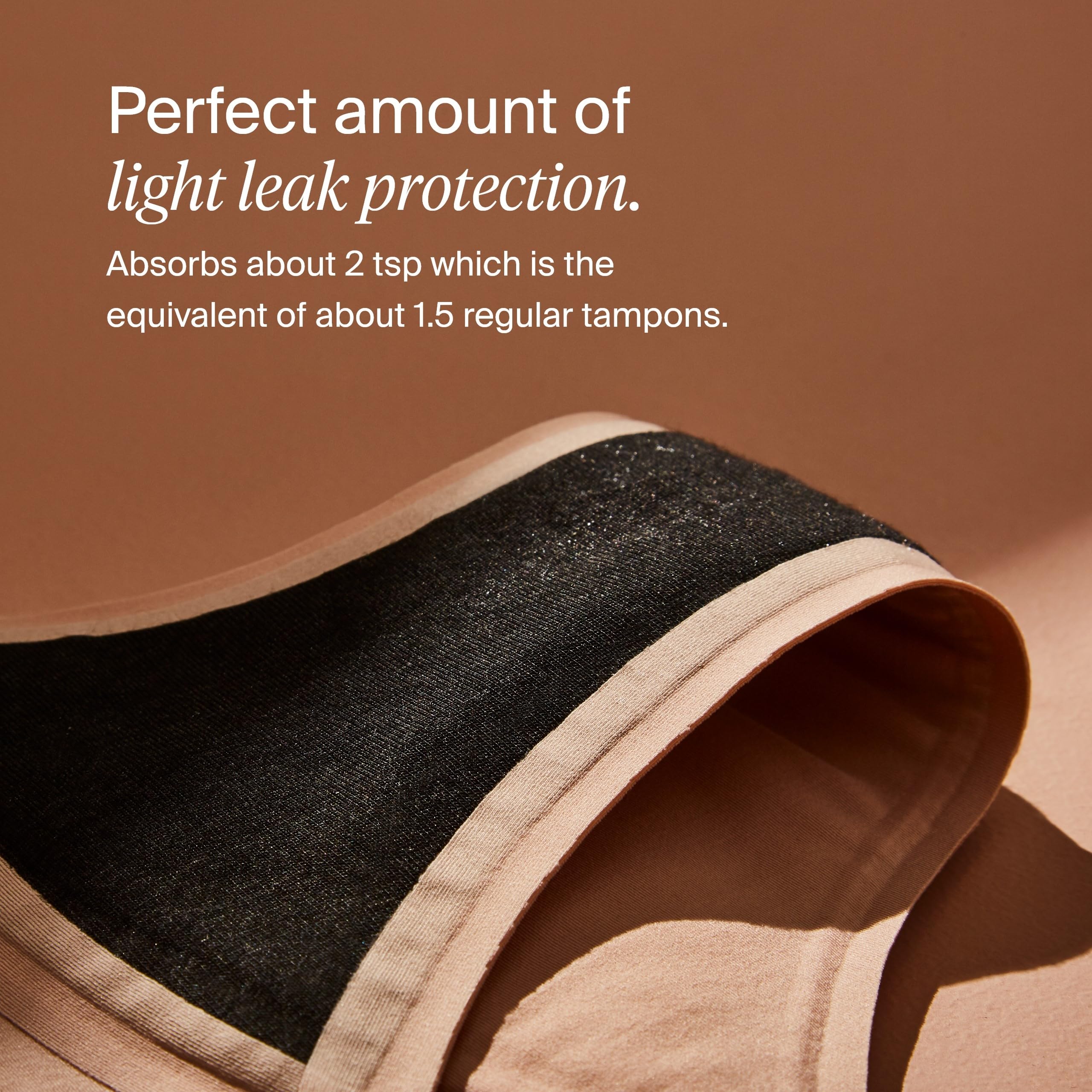 KNIX Women Leakproof Period Underwear No-Show Mesh Bikini – Light Flow Protection, Absorbs 1–3 Regular Tampons