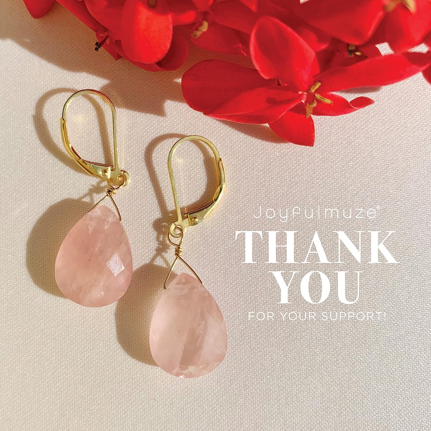 Natual Gemstone Earrings, Hypoallergenic 925 Sterling Silver Dangle Drop Jewelry, Gift for Women Handmade in USA - Image 9