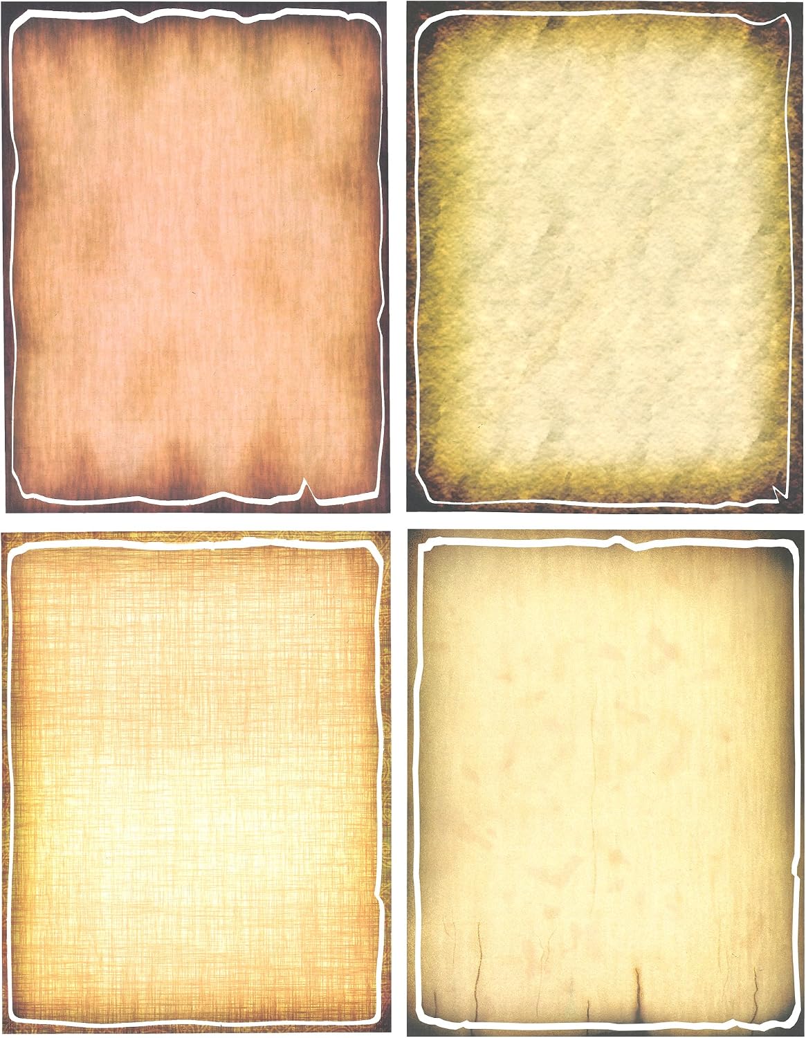 Roylco Antique Paper, 32 sheets with 8 different designs