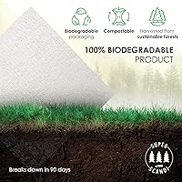 Vista 6 de SUPERSCANDI Paquete de 5 paños de cocina suecos para cocina, 100% biodegradables y compostables, reutilizables, lavables, seguros para alimentos