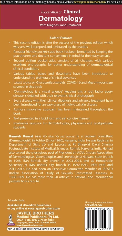 Image of POCKET ATLAS OF CLINICAL DERMATOLOGY WITH DIAGNOSIS AND TREATMENT