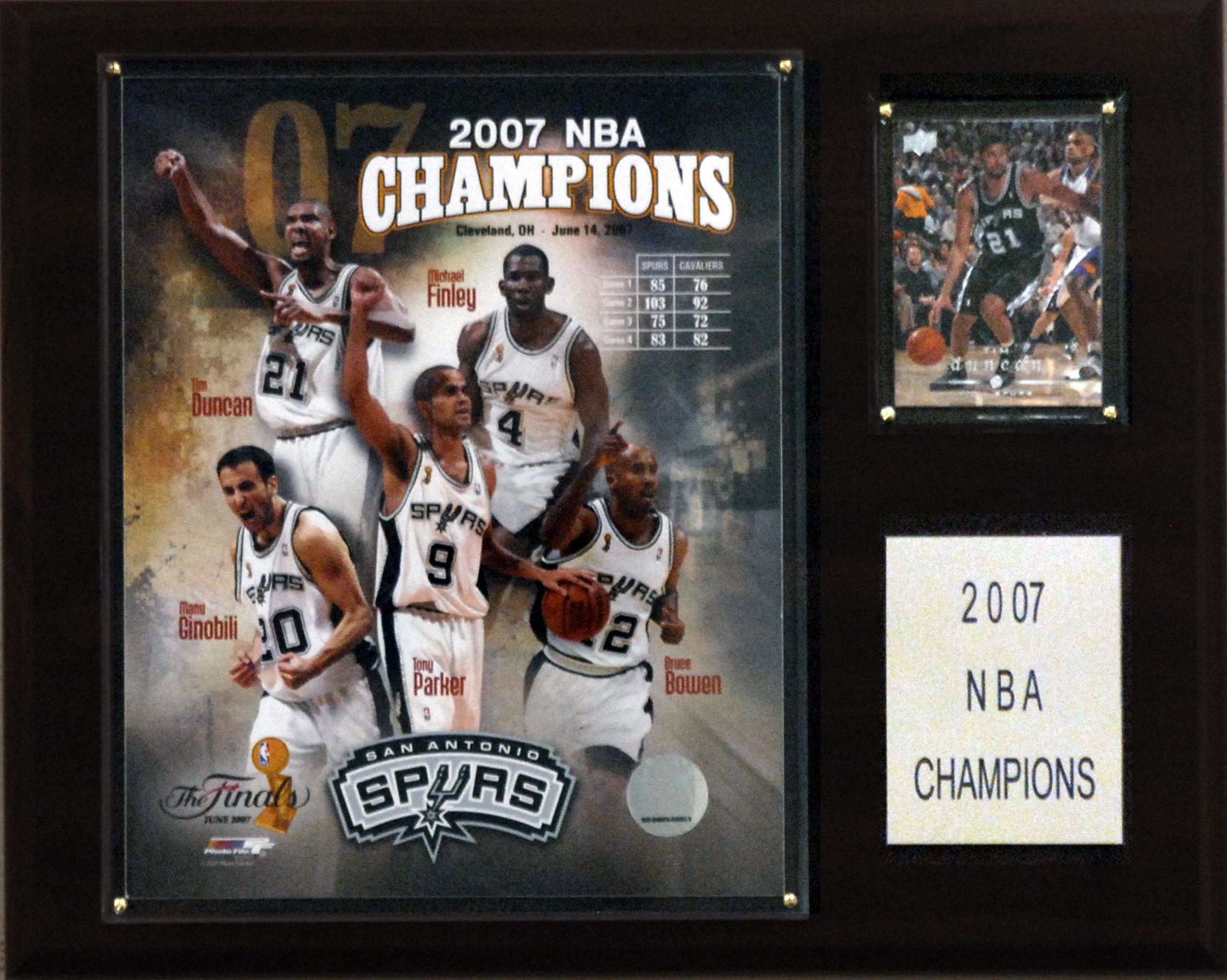 NBA Spurs 2006-07 NBA Champions Plaque
