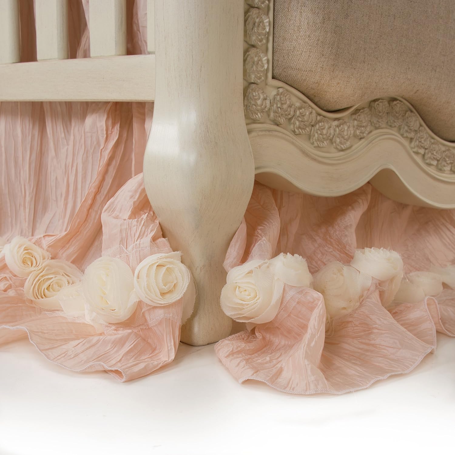 Glenna Jean Crib Skirt Contessa Dust Ruffle for Baby Nursery Crib Glenna Jean Crib Skirt Contessa Dust Ruffle for Baby Nursery Crib