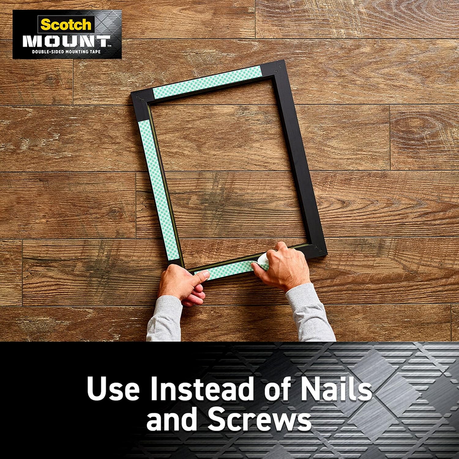 Best Deal Product Scotch Permanent Mounting Squares, 4 Squares holds up to 1 lb, 100 x 1-in Squares, White, ships in e-ecommerce packaging