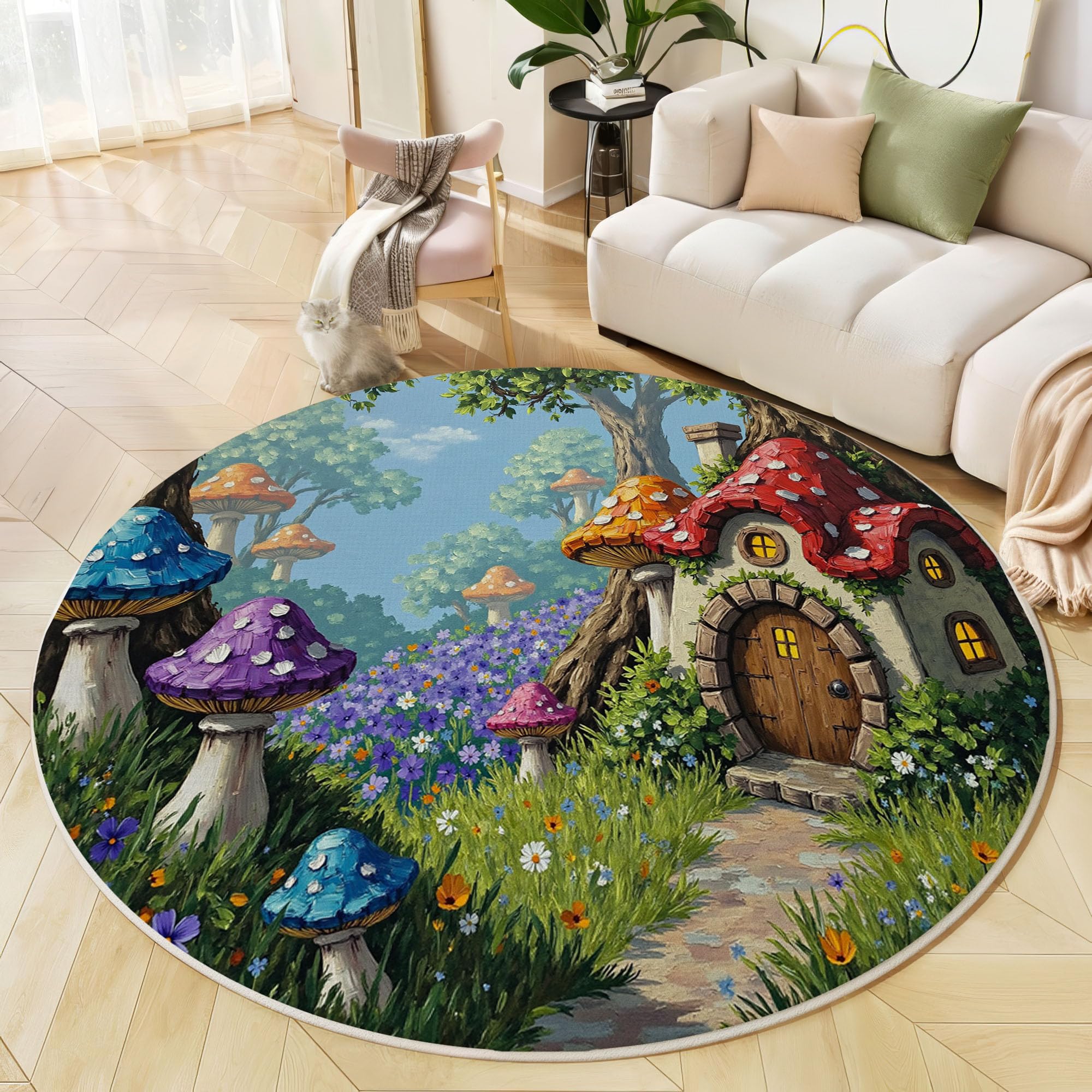 Tapis de jeu bébé lavable et doux idéal pour le salon ou la chambre