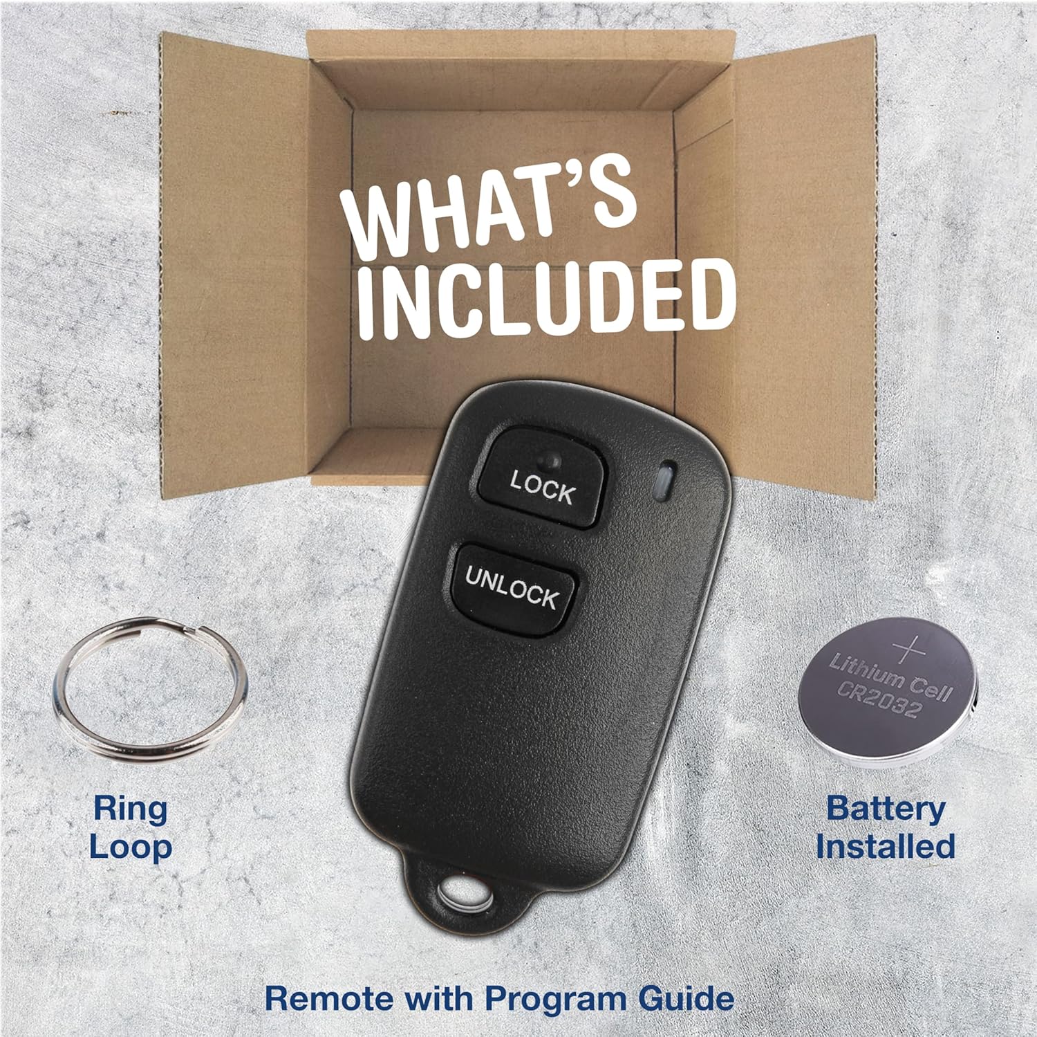 Keyless Option Remote 2btn Key Fob for Toyota (ELVATDD)
