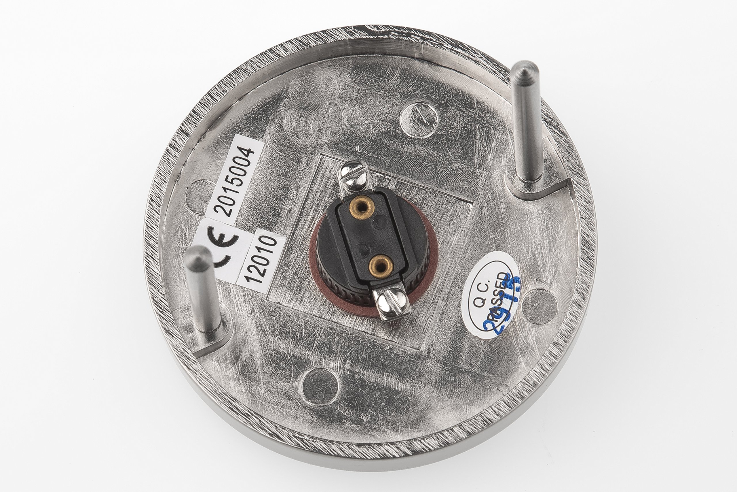 HUBER bouton de sonnette en métal - bouton de sonnette I en laiton chromé - bouton-poussoir