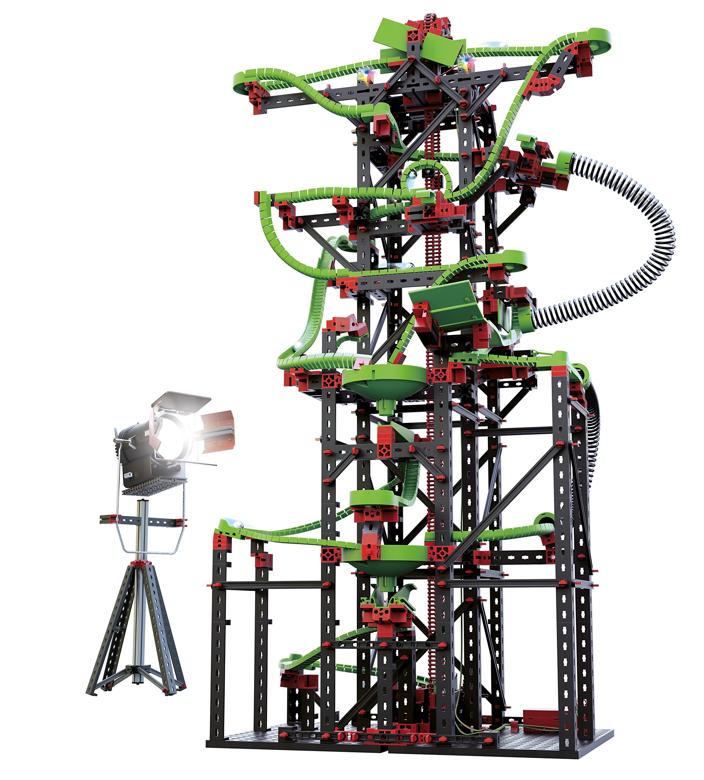 fischertechnik Pista per Biglie Dynamic XXL, 544619 – gioco di costruzione, giocattolo educativo, con looping e LED arcobaleno, dai 9 anni in su