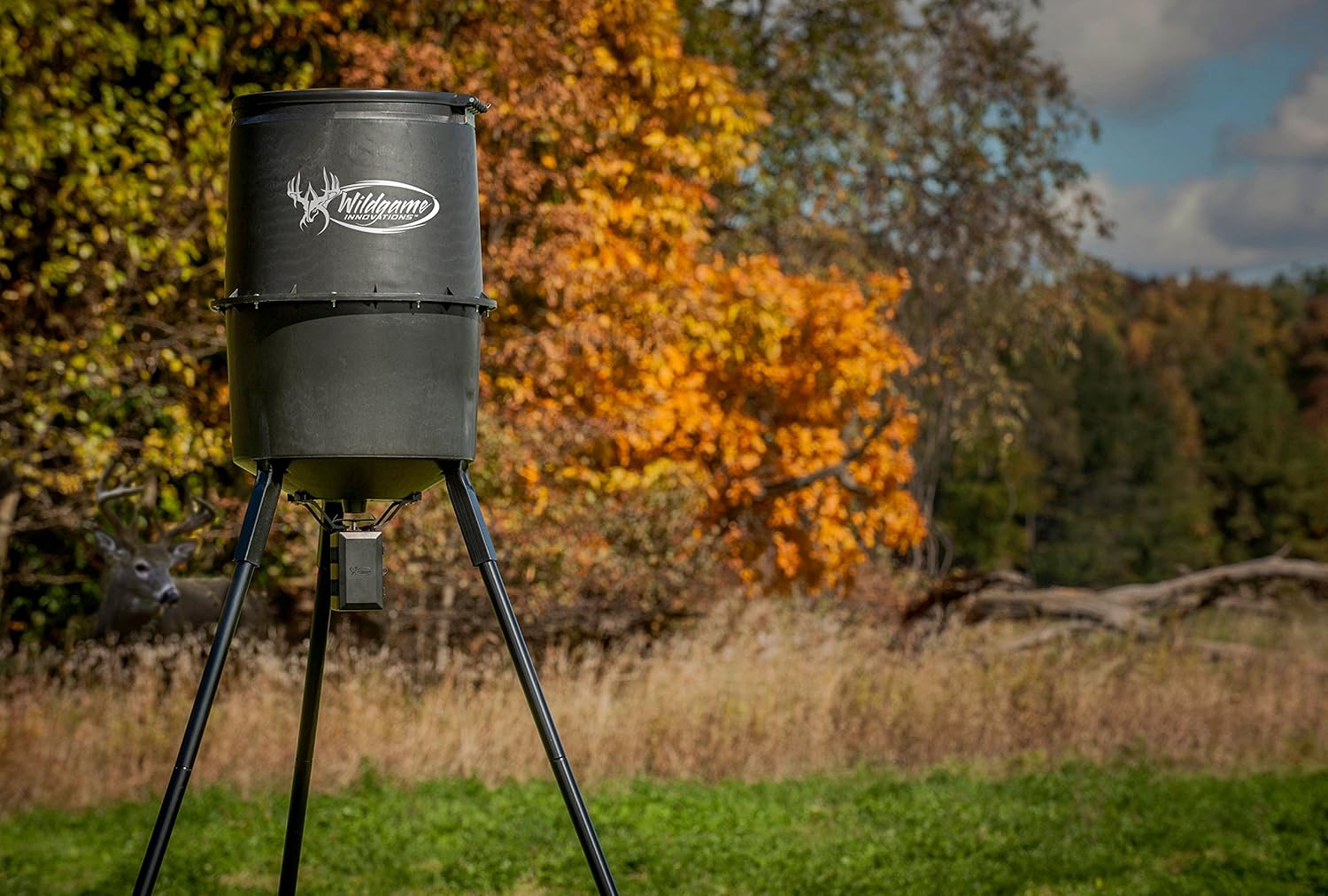 Wildgame Innovations W270D Tri-Pod Deer Feeder, easy to use feeder with 4 feed times : Sports & Outdoors