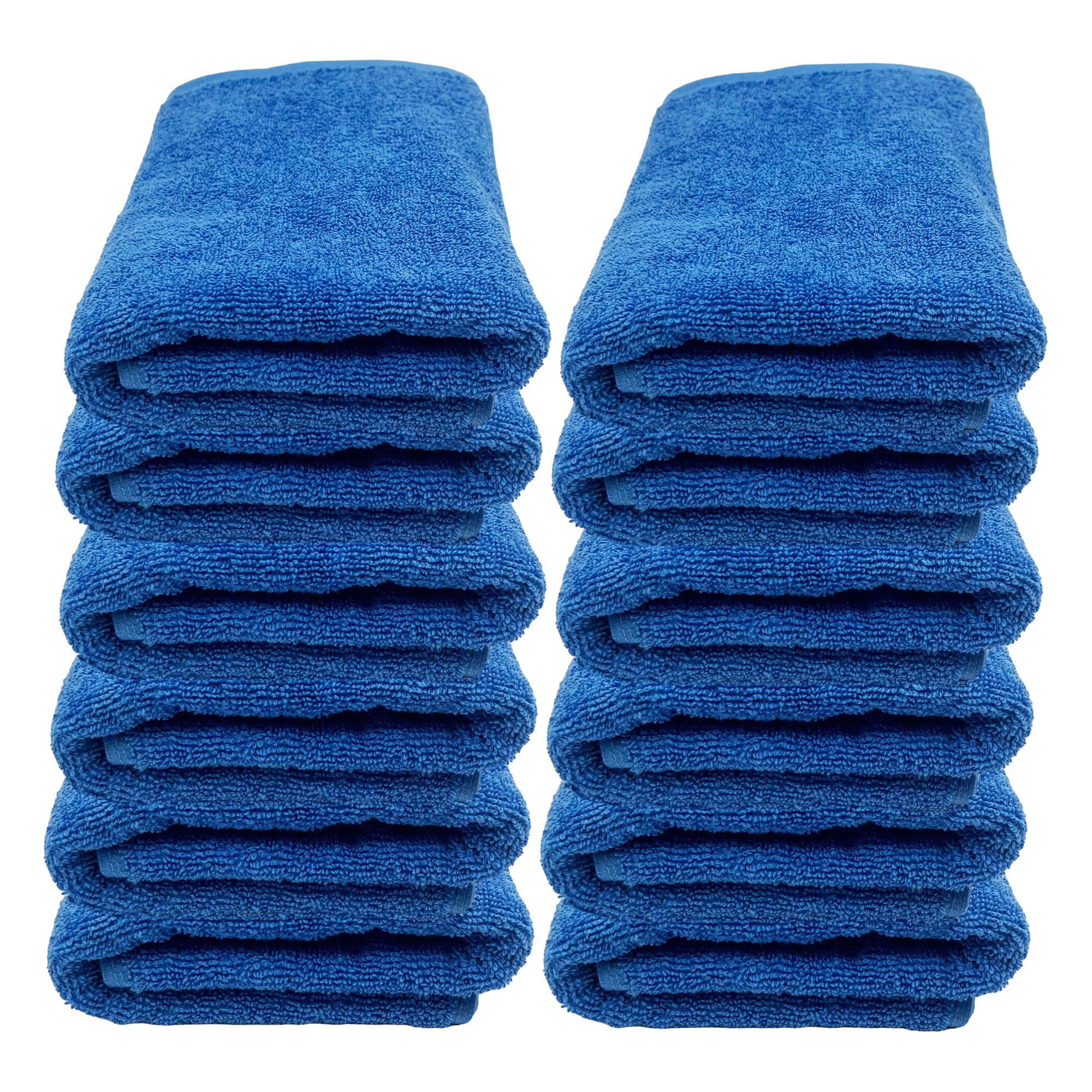 G Gabri Navy Gabri Professional 12 Pack Hair Towel 100% Cotton 85X50cm - Premium Hair Towels For Salons, Barbers, Hairdressing And Home - Soft And Durable Bath Towels For Professional Use (12, )