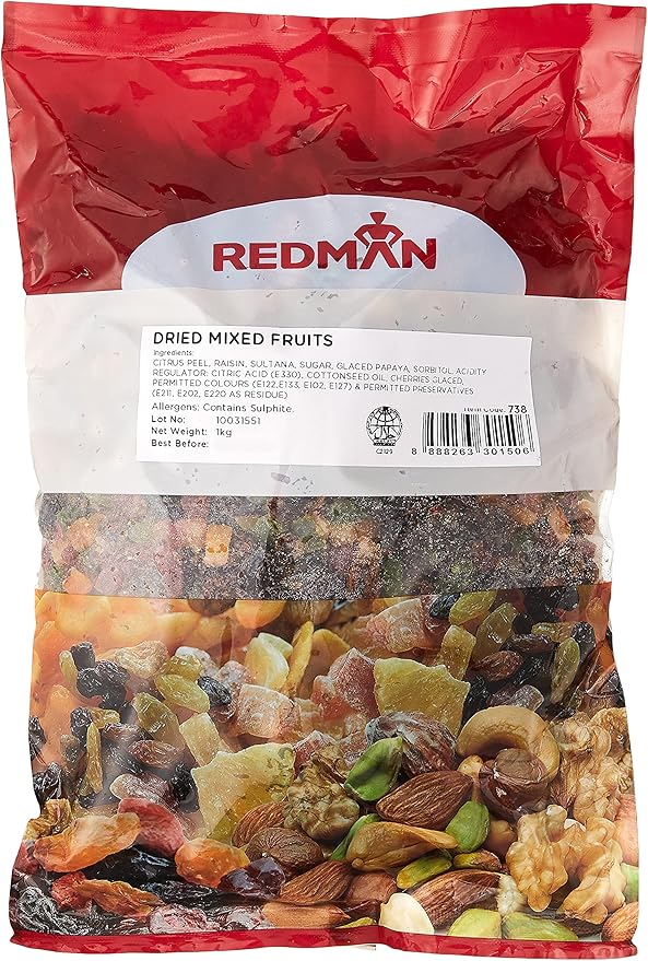 RedMan Dried Mixed Fruits, 1Kg Amazon.sg Grocery