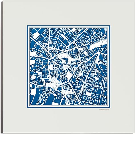 Miniatura 104 de O3 Design Studio Mapa de corte de papel Madrid negro mate de 20 x 20 pulgadas