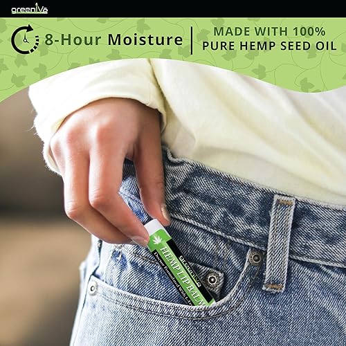 Miniatura 5 de GreenIVe Bálsamo labial de cáñamo, vegano, omegas 3 y 6, vitamina E, L-lisina, hidratante hecho a mano (3)