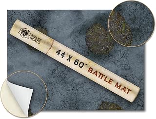 44"x60" Vinyl Battle Mat for Warhammer 40k Terrain & DND Tabletop Gaming - Detailed Battle Map - Complete DND Starter Set for TTRPG Wargaming Table- Age of Sigmar - Dungeon and Dragons