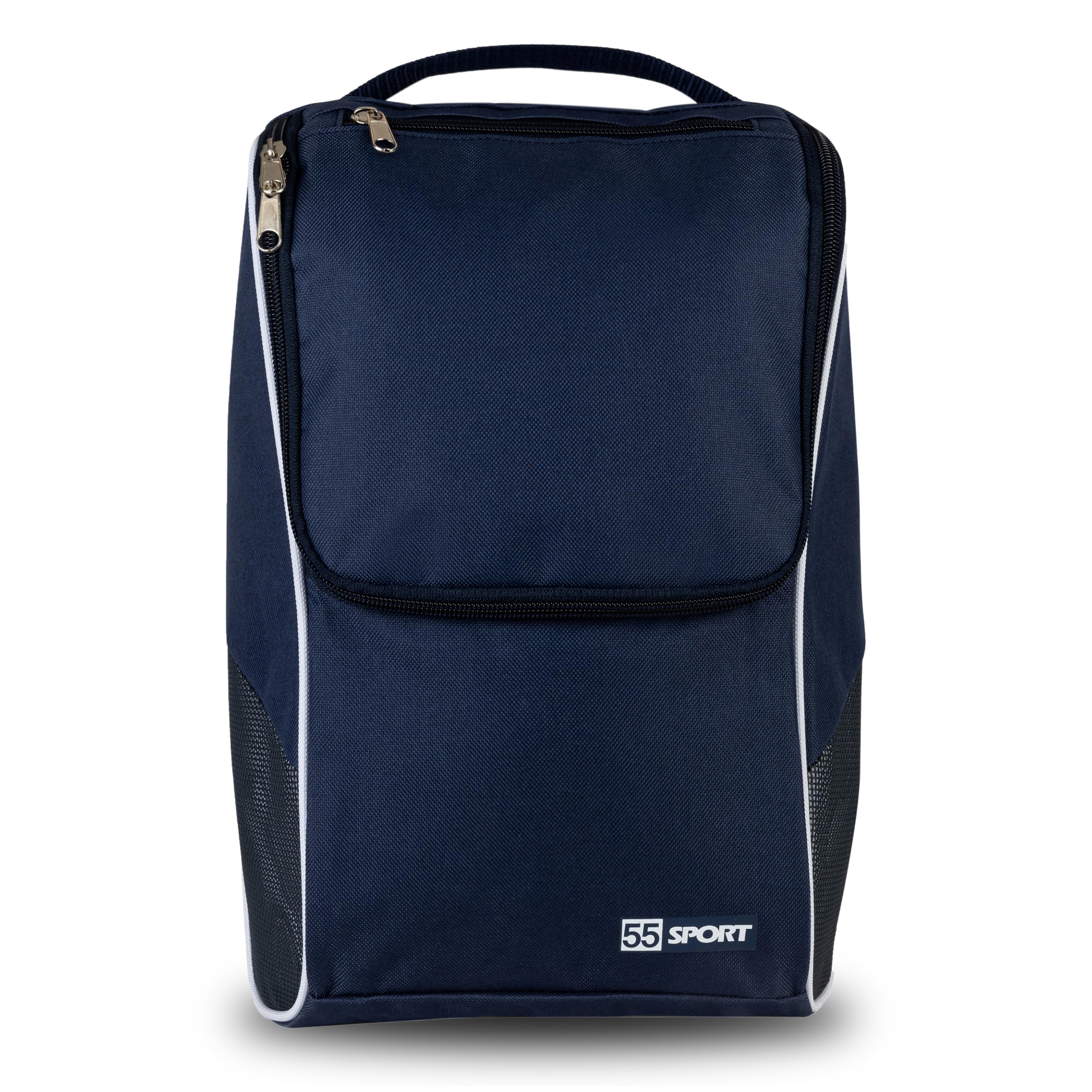 Pro Ventilated Football Boot and Shoe Bag with Zipped Pocket - Navy-image-14