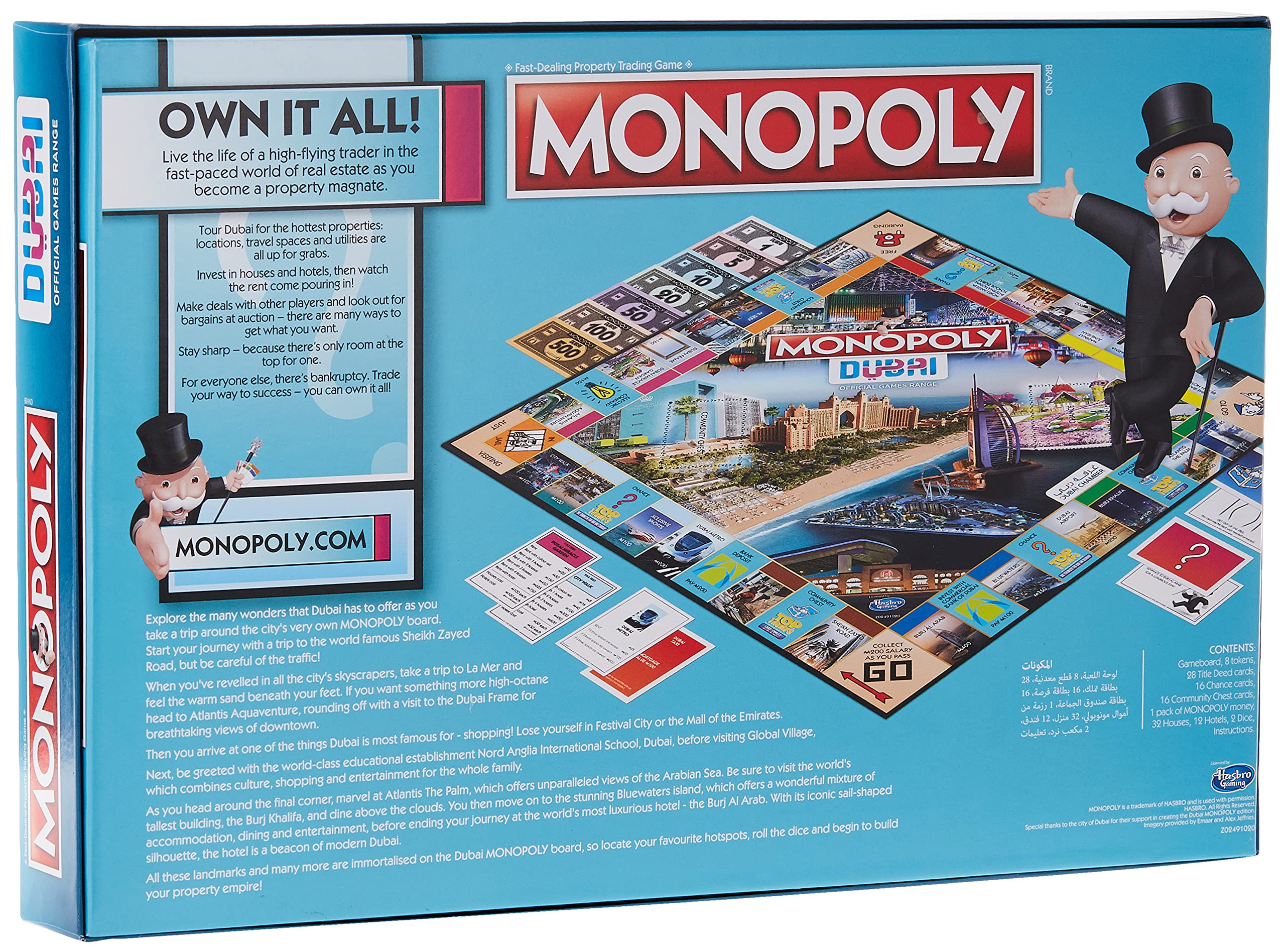 Monopoly Dubai Official Edition 1 Dubai Game Range Iconic Mr Monopoly
