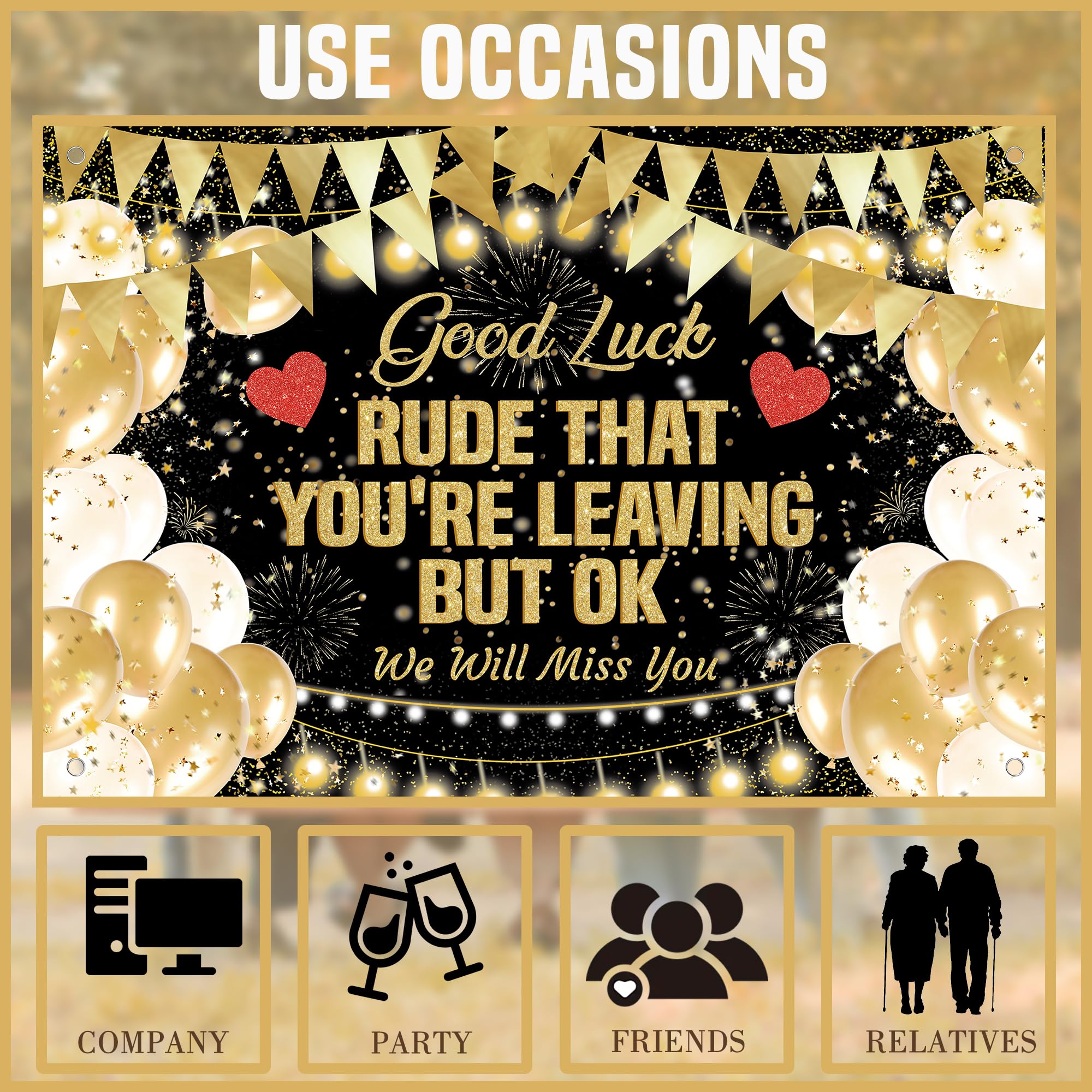 Sorry Your Leaving Decorations Banner - Image 3