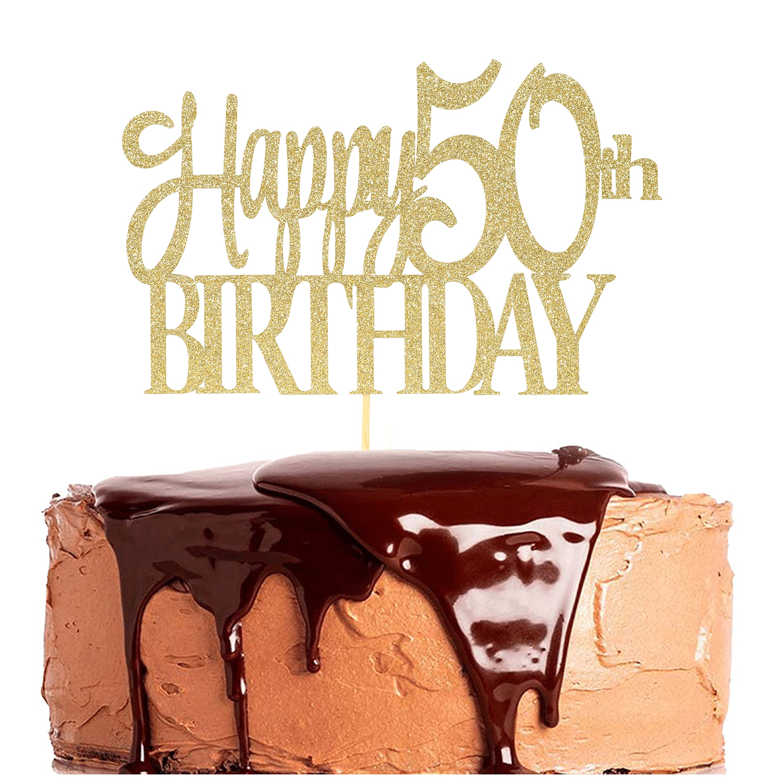 Buy Happy 50th Birthday Cake Topper - Happy 50th Birthday Cake Topper ...