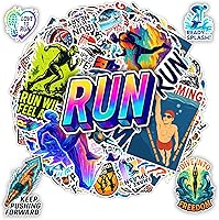 Vista 12 de Paquete de 100 calcomanías de gimnasio, calcomanías impermeables de vinilo para entrenamiento de fitness con citas motivacionales, levantamiento