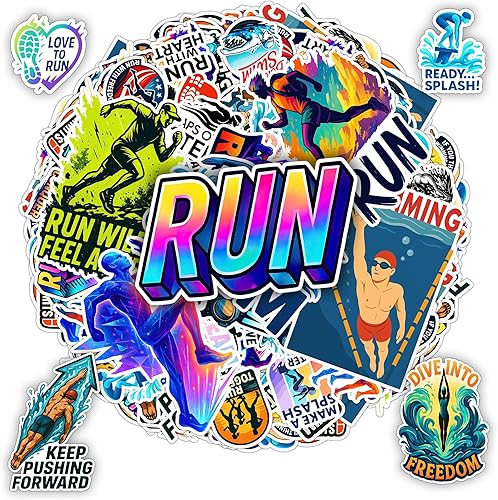 Miniatura 12 de Paquete de 100 calcomanías de gimnasio, calcomanías impermeables de vinilo para entrenamiento de fitness con citas motivacionales, levantamiento