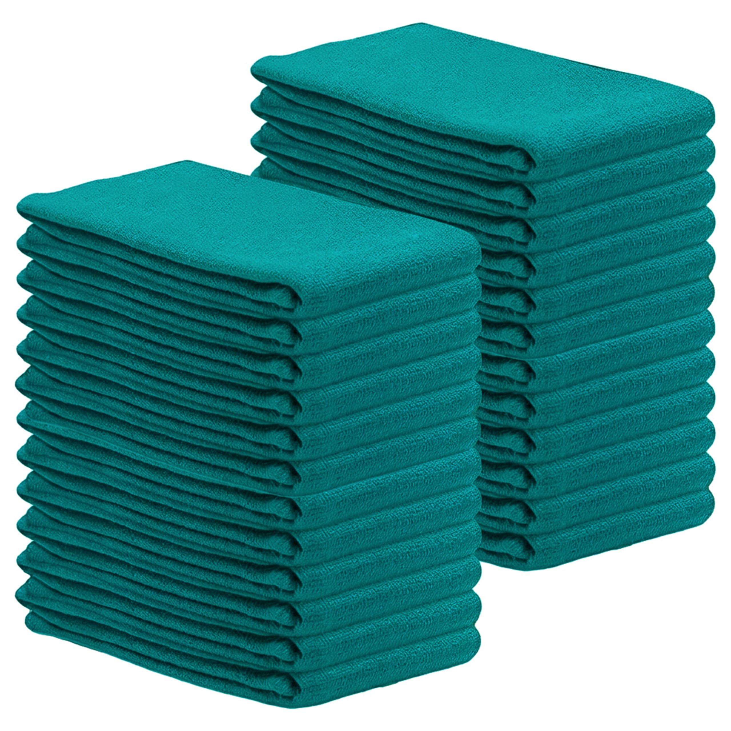 Toallas Huck de alta calidad, toalla a granel 100% algodón para limpieza general, tienda de automóviles y uso hospitalario, súper absorbente, lavable a máquina y paño de baja pelusa