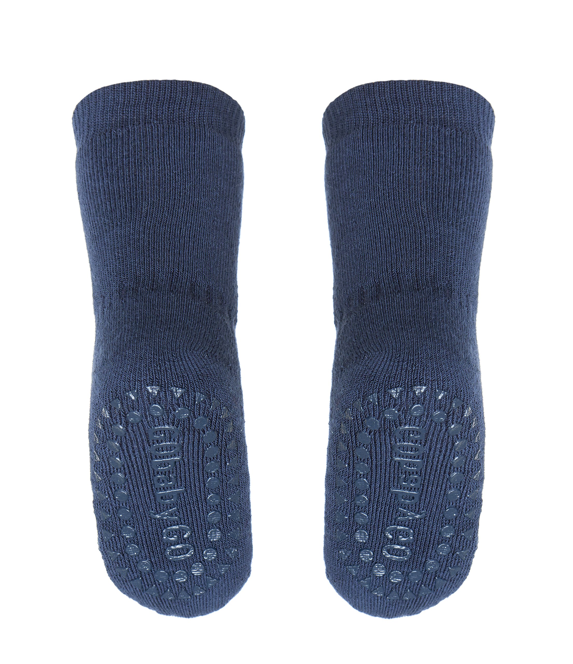 BABYGO Unisex Baby Gobabygo Original Non-slip Baby Crawling Socks | Anti-slip Crawling Support for Active Children | Thick Terry Cotton Non-Slip Socks (pack of 1)