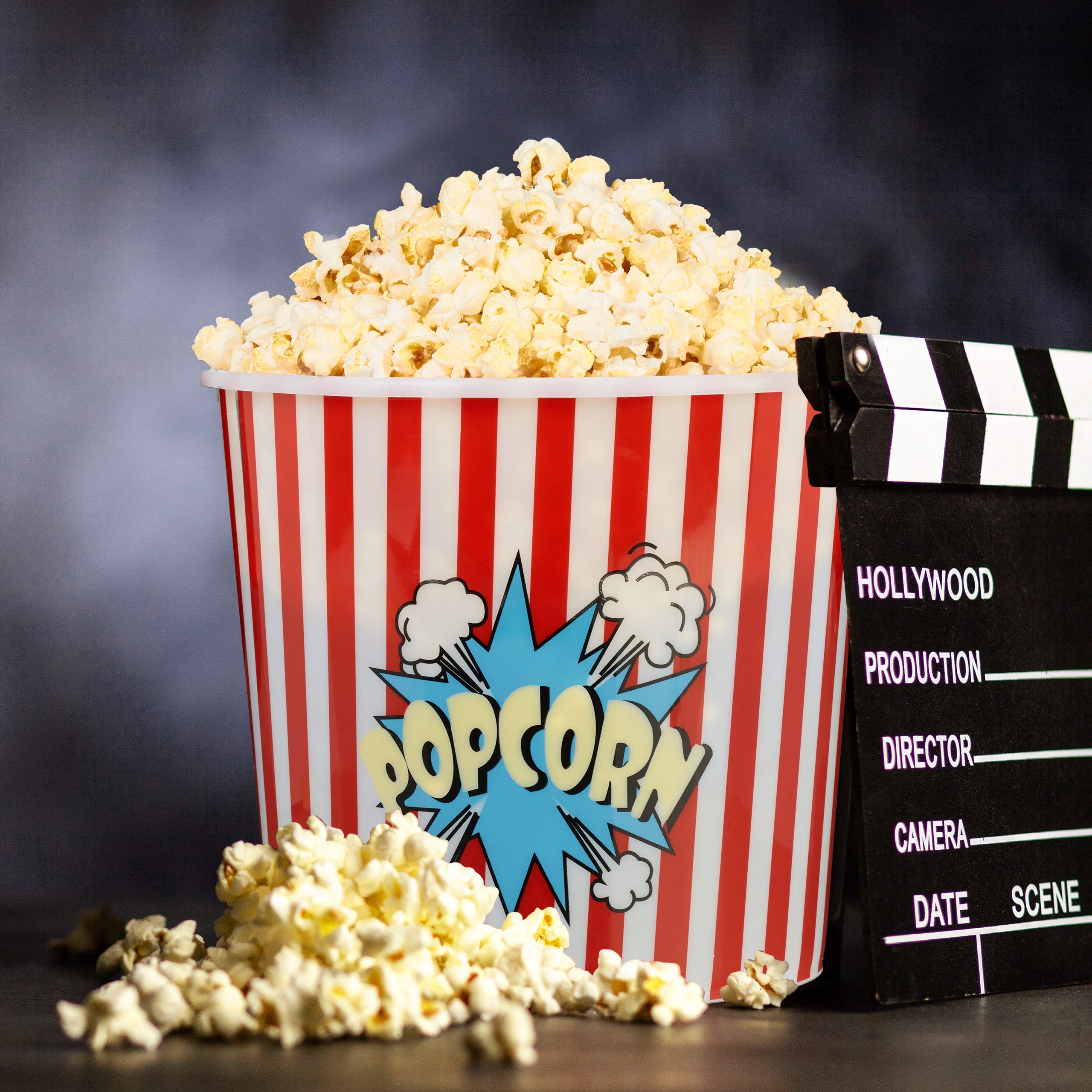 Relaxdays Popcorntüten 240er Set - Rot/Weiß Gestreift Für Kino-Feeling