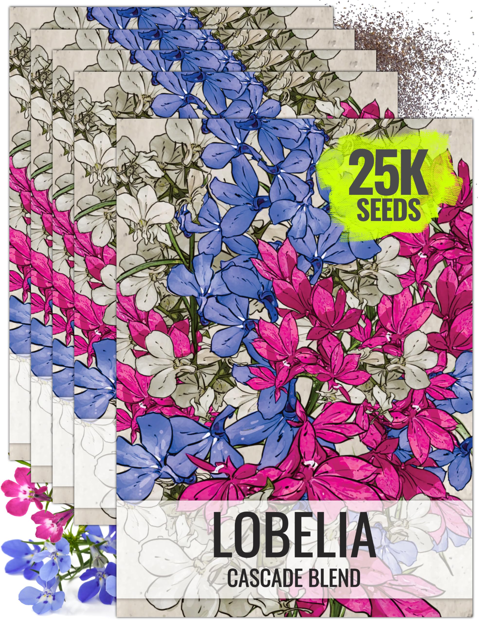 Seed Needs Cascade Mixture Lobelia Seeds