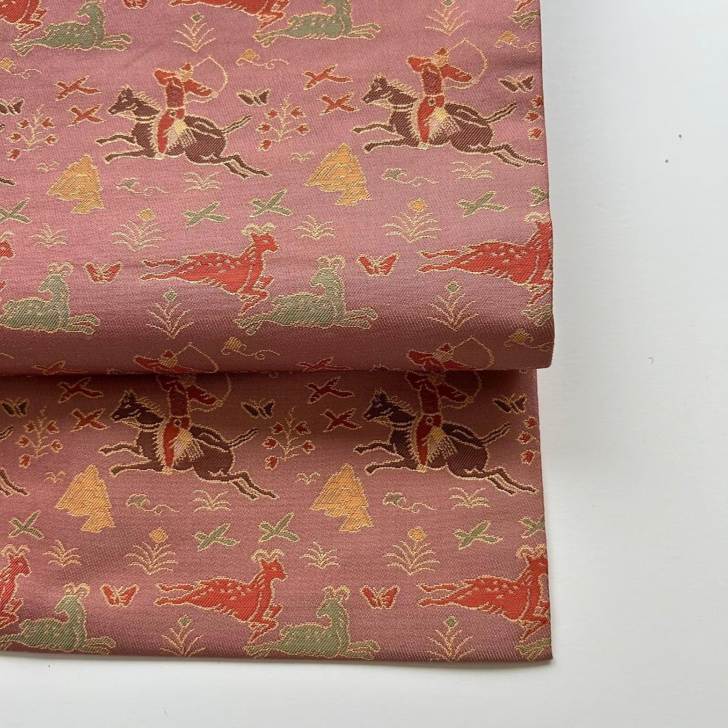 西陣 あらいそ 名古屋帯 正絹 粋な織柄 九寸 MA-1289 wt.125