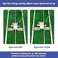 Vista 4 de Golf Putting Trainer: Pur Truth Replaces 8 Most Used Golf Putting Aids - Premium Mastery System - Perfect Eyeline Accuracy, Stroke Path, Length and