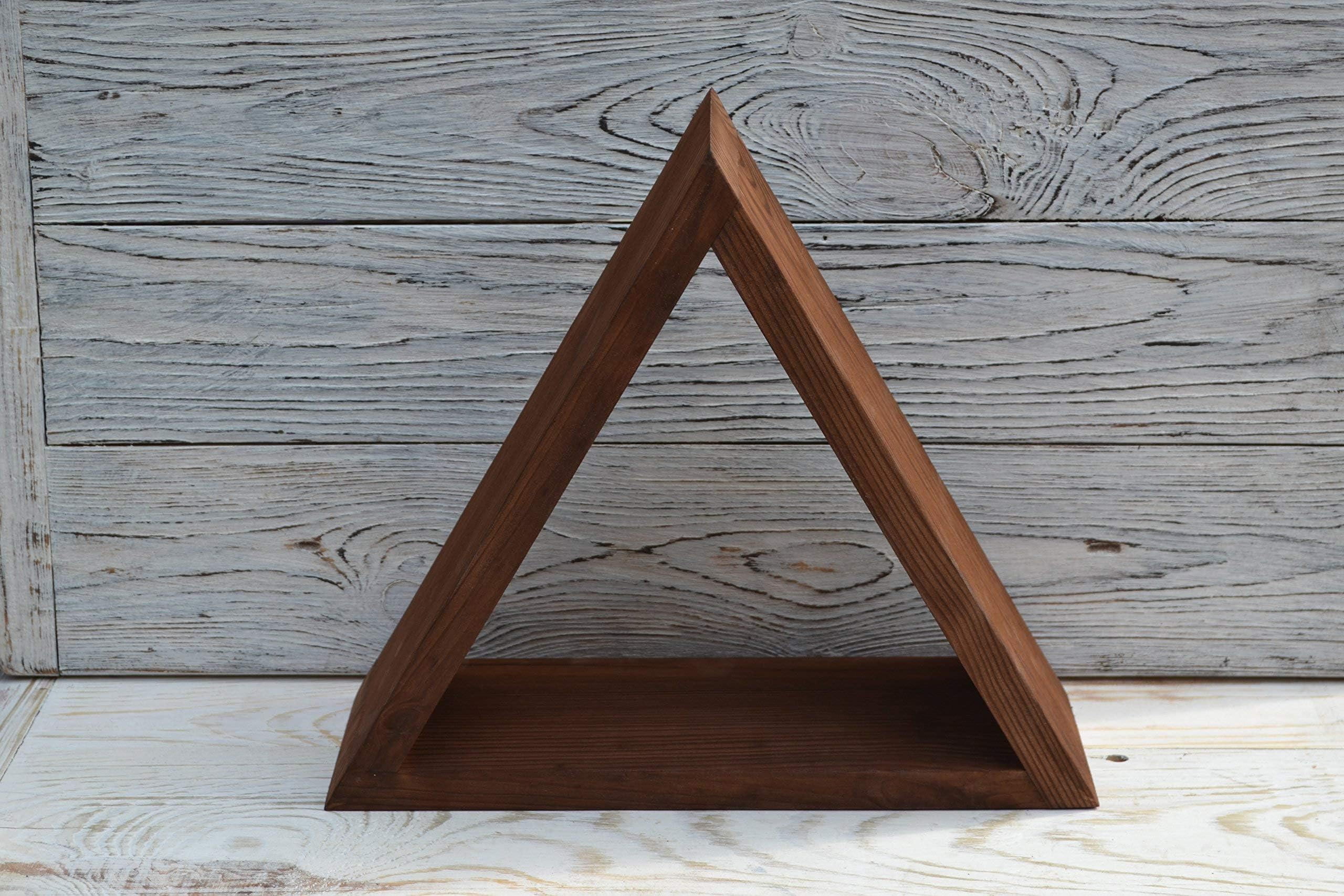 12"wooden Triangle shelves Triangle shelf,wooden Triangle Shelves,triangle compartments,modular geometric shelving,Display shelf,Decor shelf