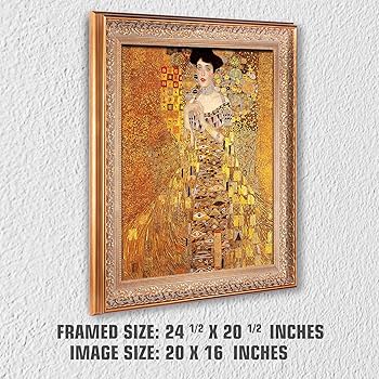 Amazon.com: The Lady in Gold by Gustav Klimt.Framed Size