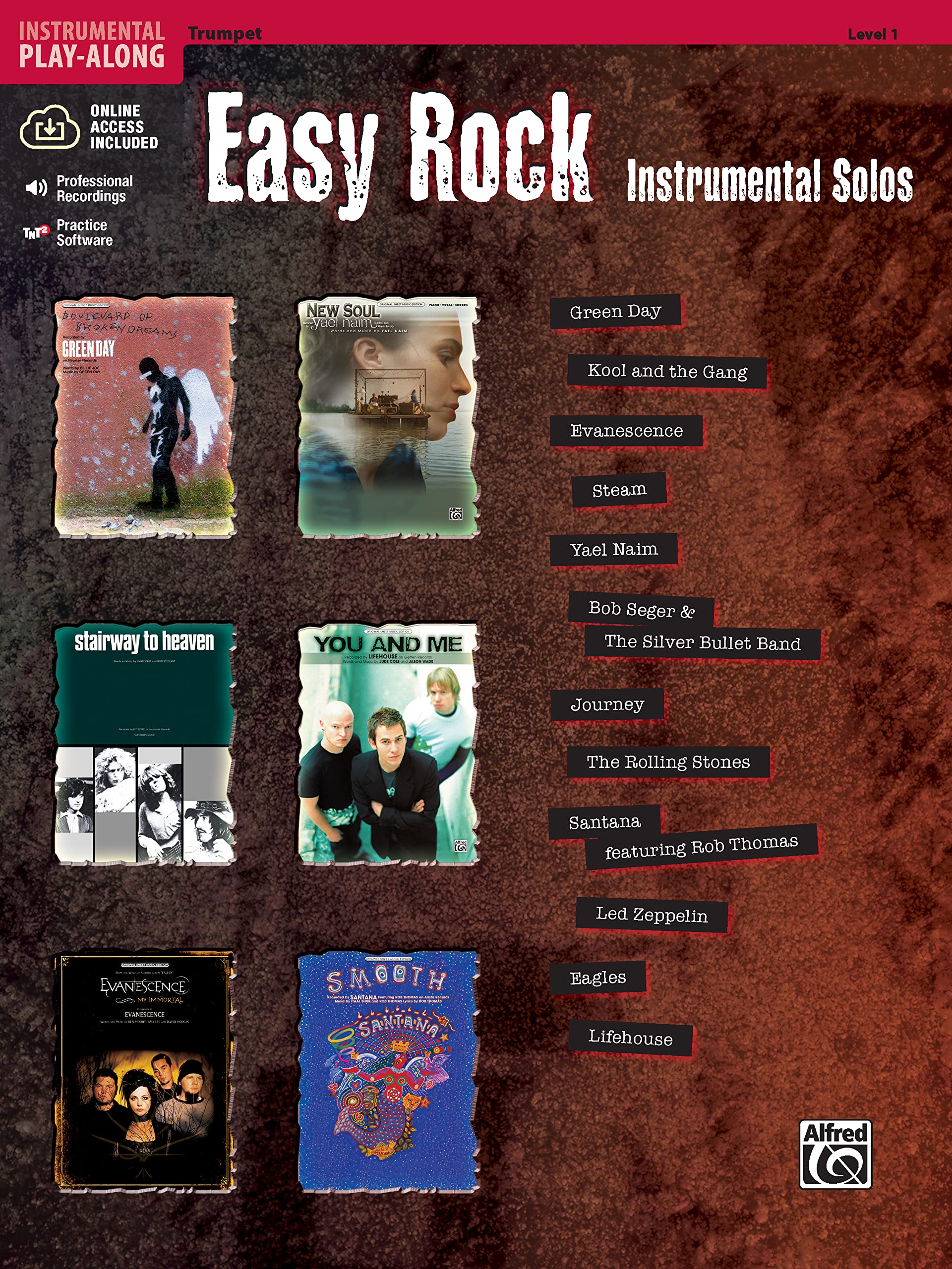 Easy Rock Instrumental Solos, Level 1: Trumpet, Book & Online Audio/Software (Easy Instrumental Solos Series)