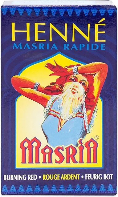 Poudre de henné auburn pour cheveux - Renforcement naturel et coloration